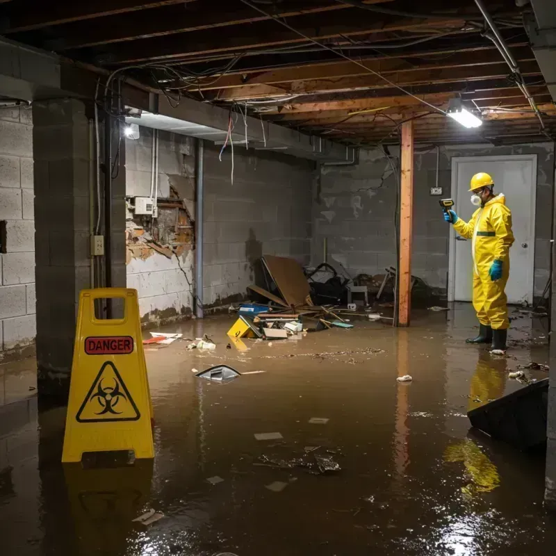 Flooded Basement Electrical Hazard in Macungie, PA Property